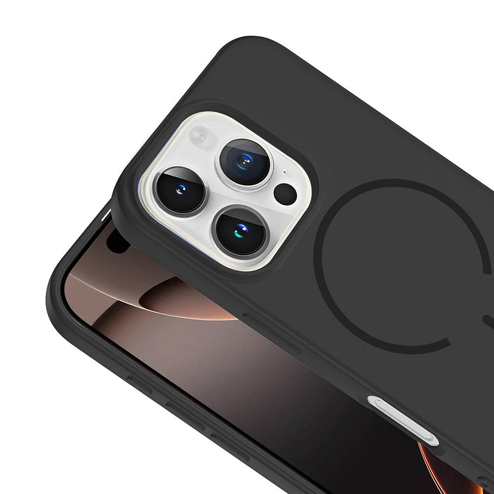 Apple iPhone 16 Pro Max Uyumlu Kılıf M-safe Şarj Özellikli Zore Meta Kapak