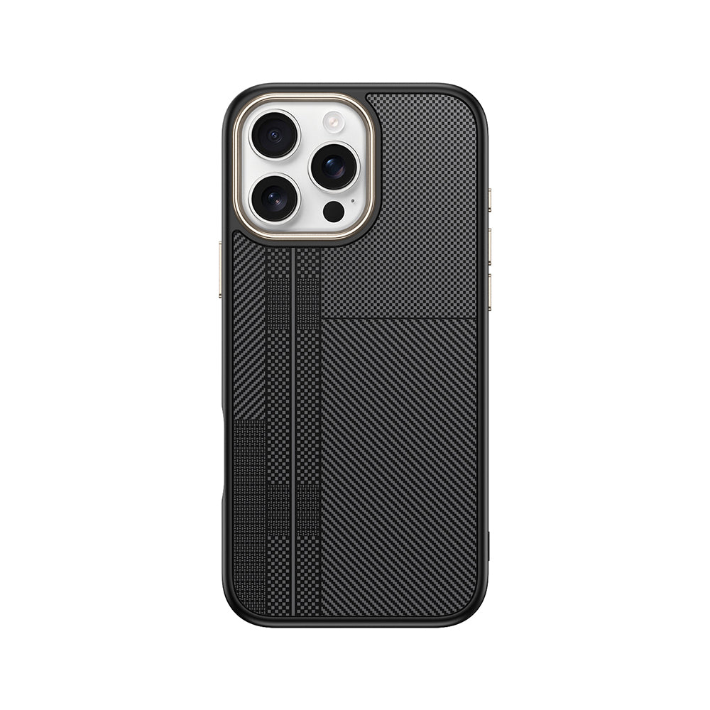 Apple iPhone 16 Pro Max Uyumlu Kılıf M-safe Şarj Özellikli Karbon Fiber Görünümlü Zore Antina Kapak