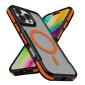 Apple iPhone 16 Pro Max Uyumlu Kılıf M-safe Şarj Özellikli Renkli Kenar Airbag Şeritli Zore Lamer Kapak