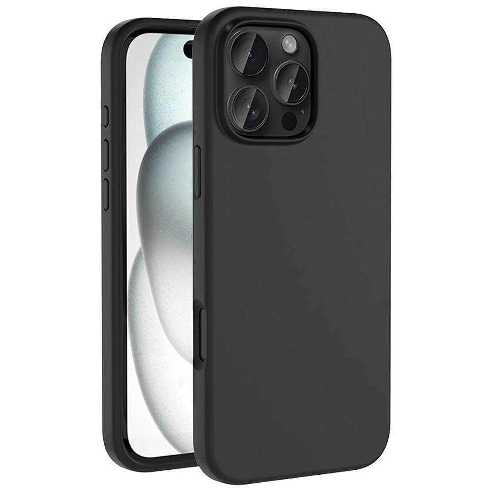Apple iPhone 16 Pro Max Uyumlu Kılıf M-safe Şarj Özellikli Sıvı Teknolojili Silinebilir Sert Zore Kivi Kapak