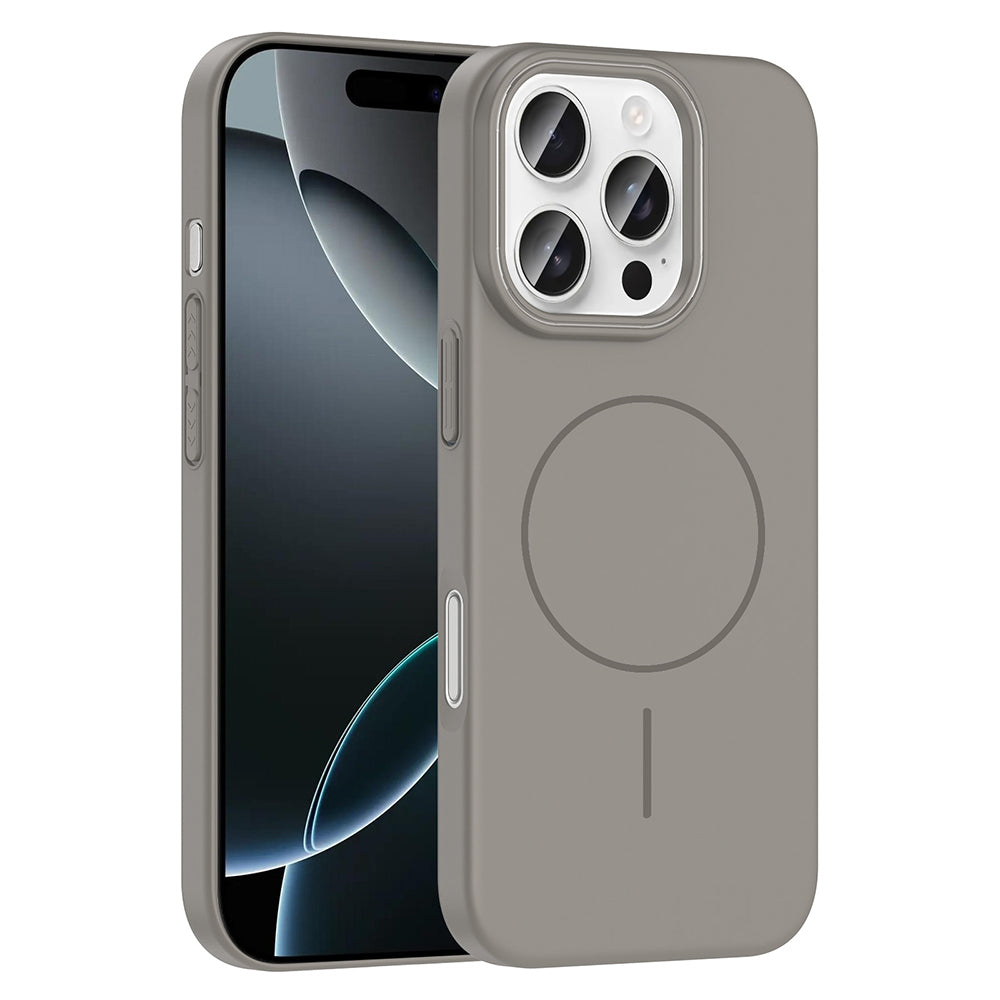 Apple iPhone 16 Pro Max Uyumlu Kılıf M-safe Şarj Özellikli Zore Ruby Sert Kapak