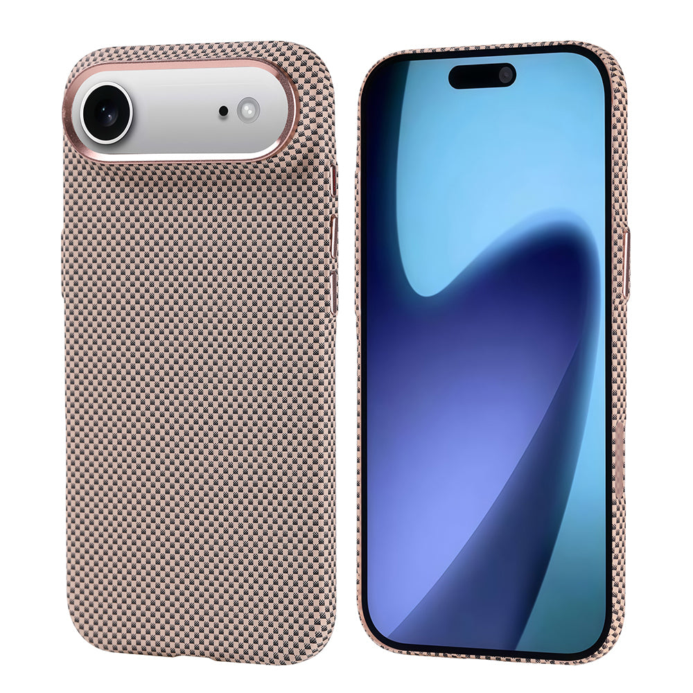 Apple iPhone 17 Air Uyumlu Kılıf M-safe Şarj Özellikli Karbon Fiber Görünümlü Zore Nekst Kapak