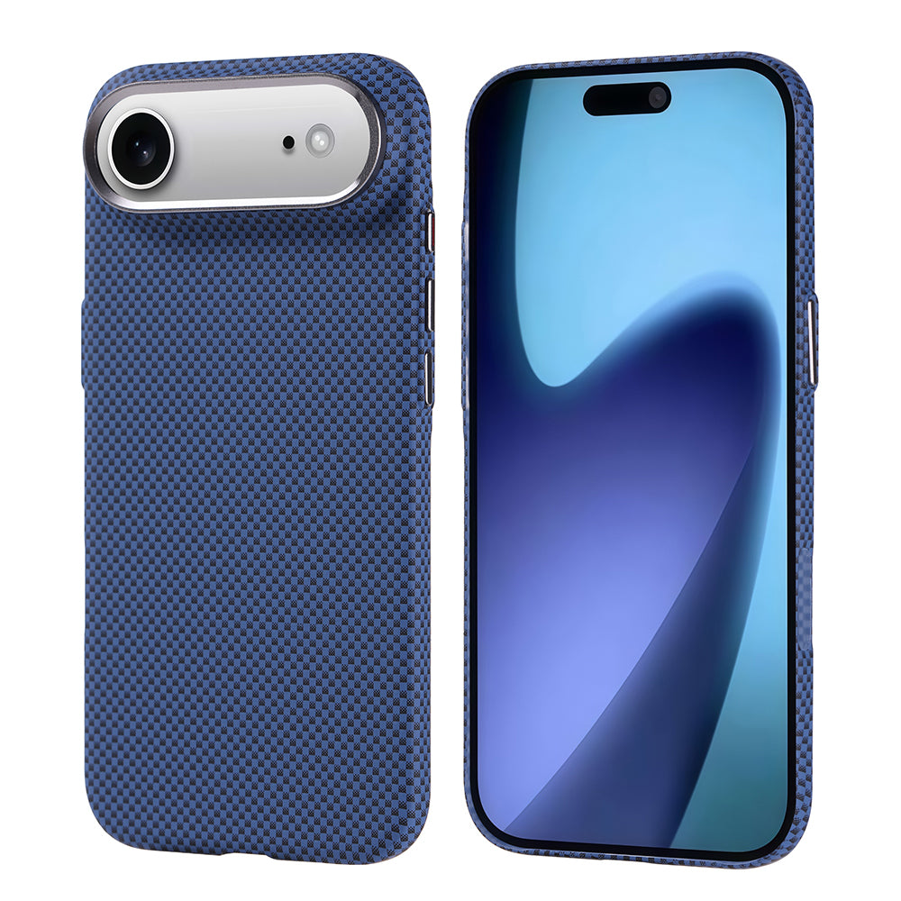 Apple iPhone 17 Air Uyumlu Kılıf M-safe Şarj Özellikli Karbon Fiber Görünümlü Zore Nekst Kapak