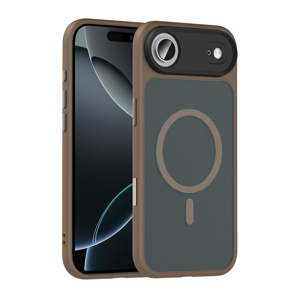 Apple iPhone 17 Air Uyumlu Kılıf Mat Arka Yüzey Wireless Şarj Özellikli Zore Flet M-safe Kapak
