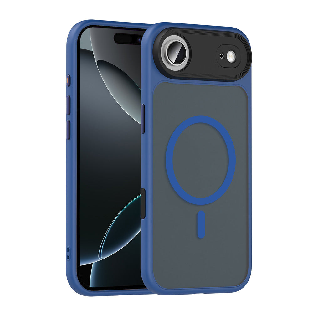 Apple iPhone 17 Air Uyumlu Kılıf Mat Arka Yüzey Wireless Şarj Özellikli Zore Flet M-safe Kapak