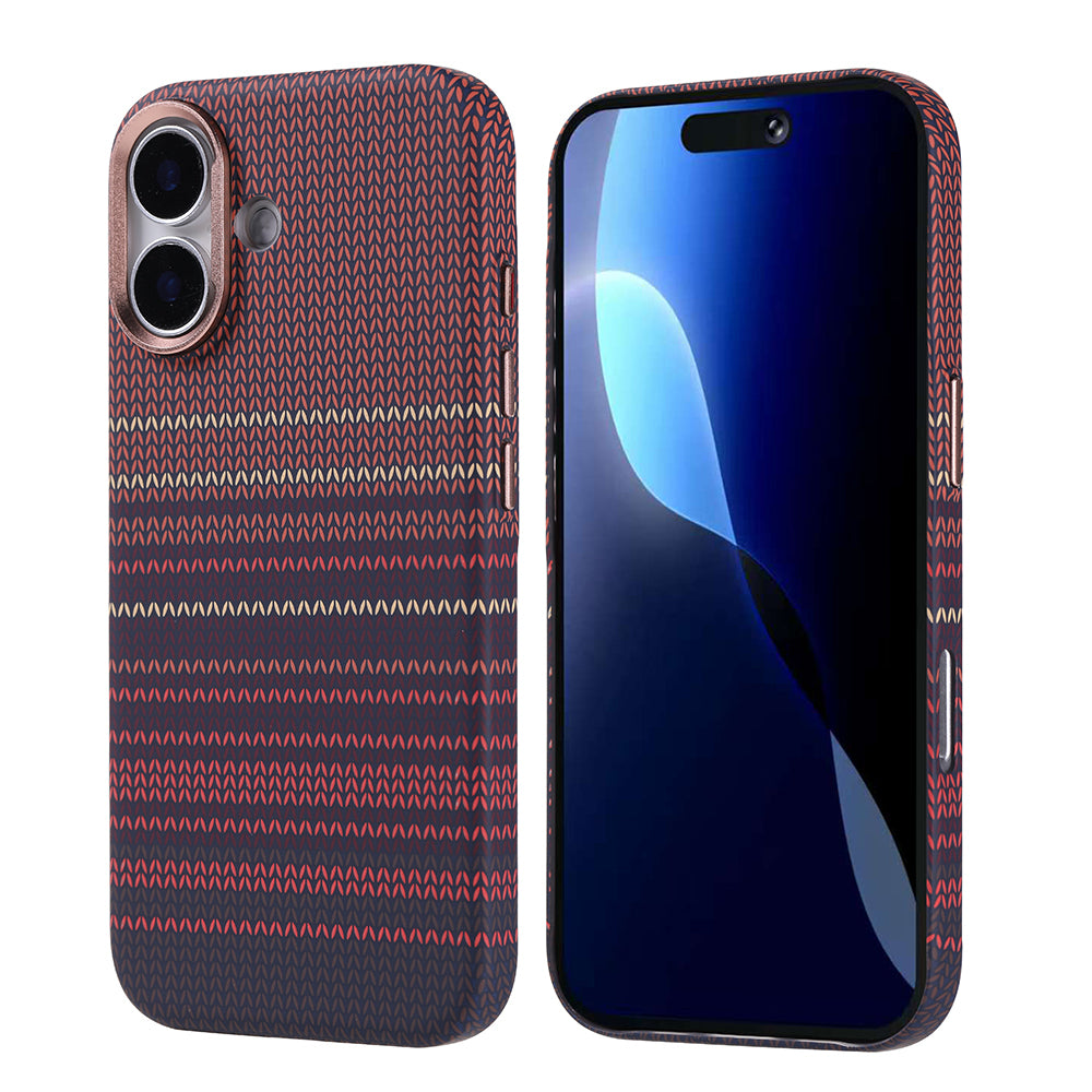 Apple iPhone 17 Uyumlu Kılıf M-safe Şarj Özellikli Karbon Fiber Görünümlü Zore Nekst Kapak