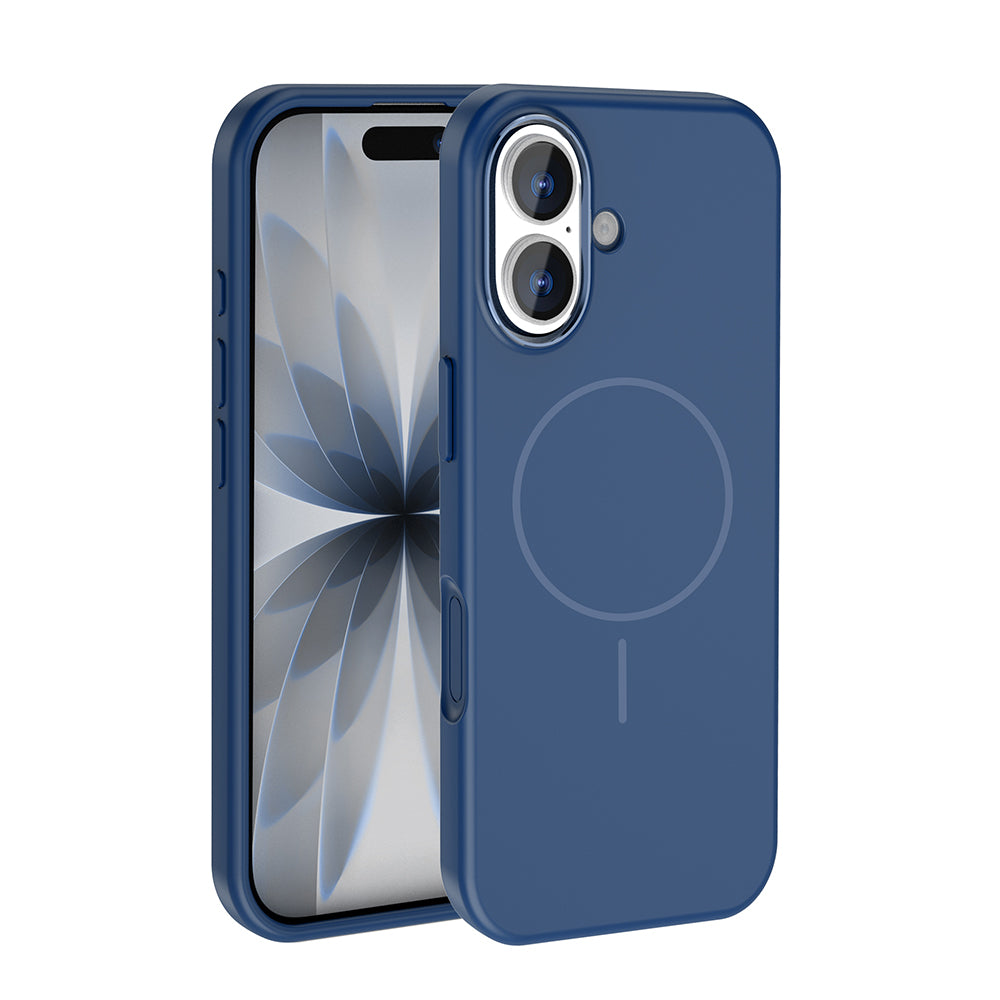 Apple iPhone 17 Uyumlu Kılıf M-Safe Şarj Özellikli Metal Kamera Çerçeveli Zore Edi Silikon Kapak