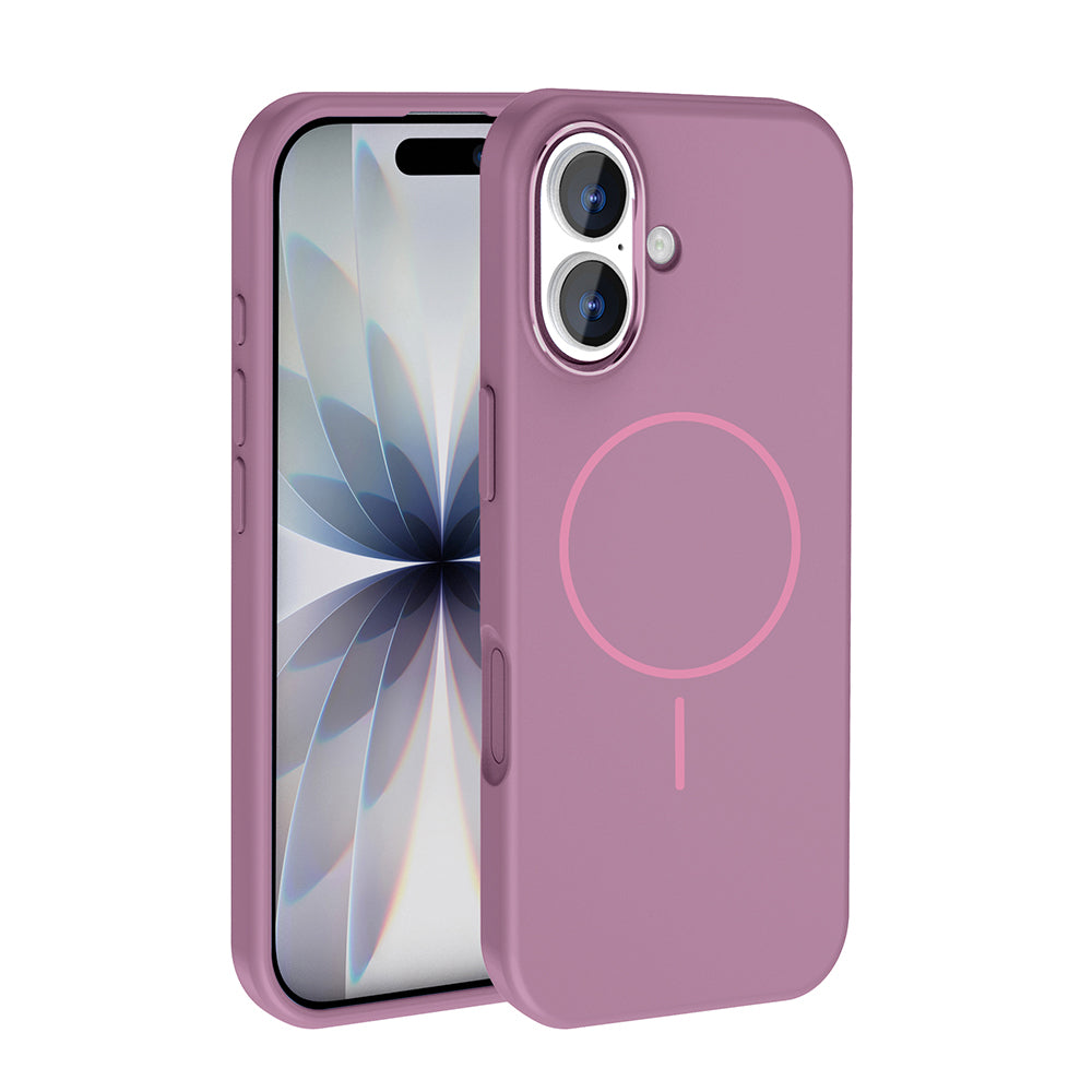 Apple iPhone 17 Uyumlu Kılıf M-Safe Şarj Özellikli Metal Kamera Çerçeveli Zore Edi Silikon Kapak