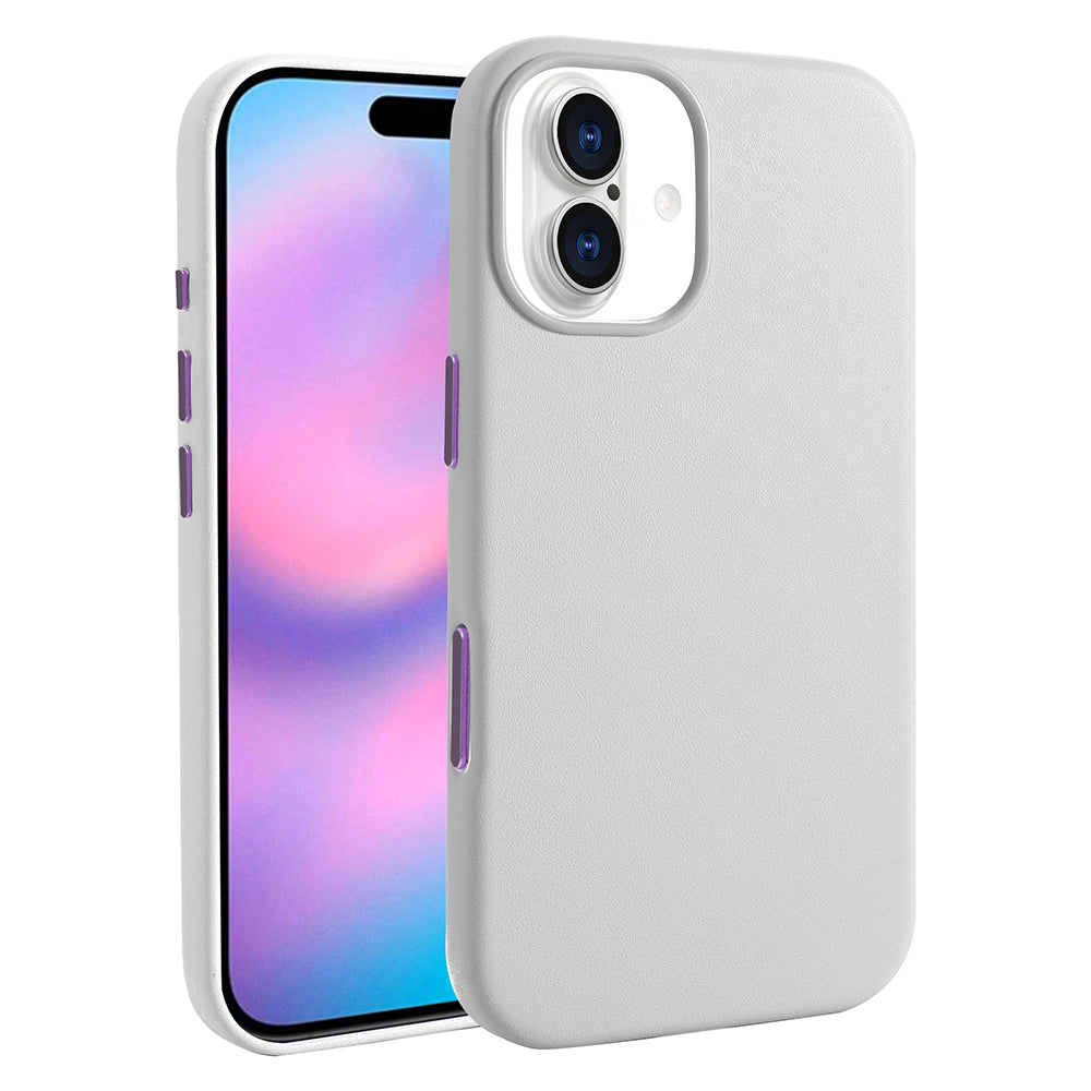 Apple iPhone 17 Uyumlu Kılıf M-safe Şarj Özellikli PU Deri Görünümlü Zore Kupra Kapak