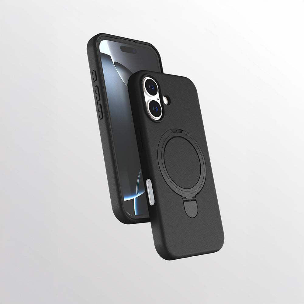 Apple iPhone 17 Uyumlu Kılıf M-safe Şarj Özellikli Standlı Zore Samara Kapak