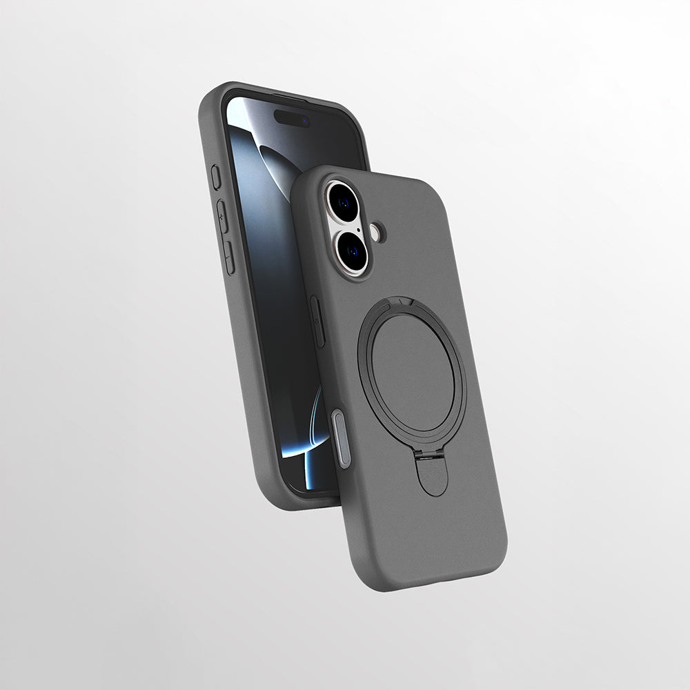 Apple iPhone 17 Uyumlu Kılıf M-safe Şarj Özellikli Standlı Zore Samara Kapak