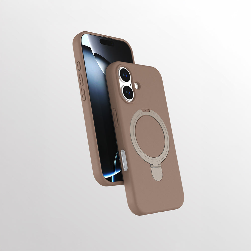 Apple iPhone 17 Uyumlu Kılıf M-safe Şarj Özellikli Standlı Zore Samara Kapak