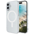 Apple iPhone 17 Uyumlu Kılıf Zore M-safe Şarj Özellikli Şeffaf Kamera Çerçeveli Porto Kapak