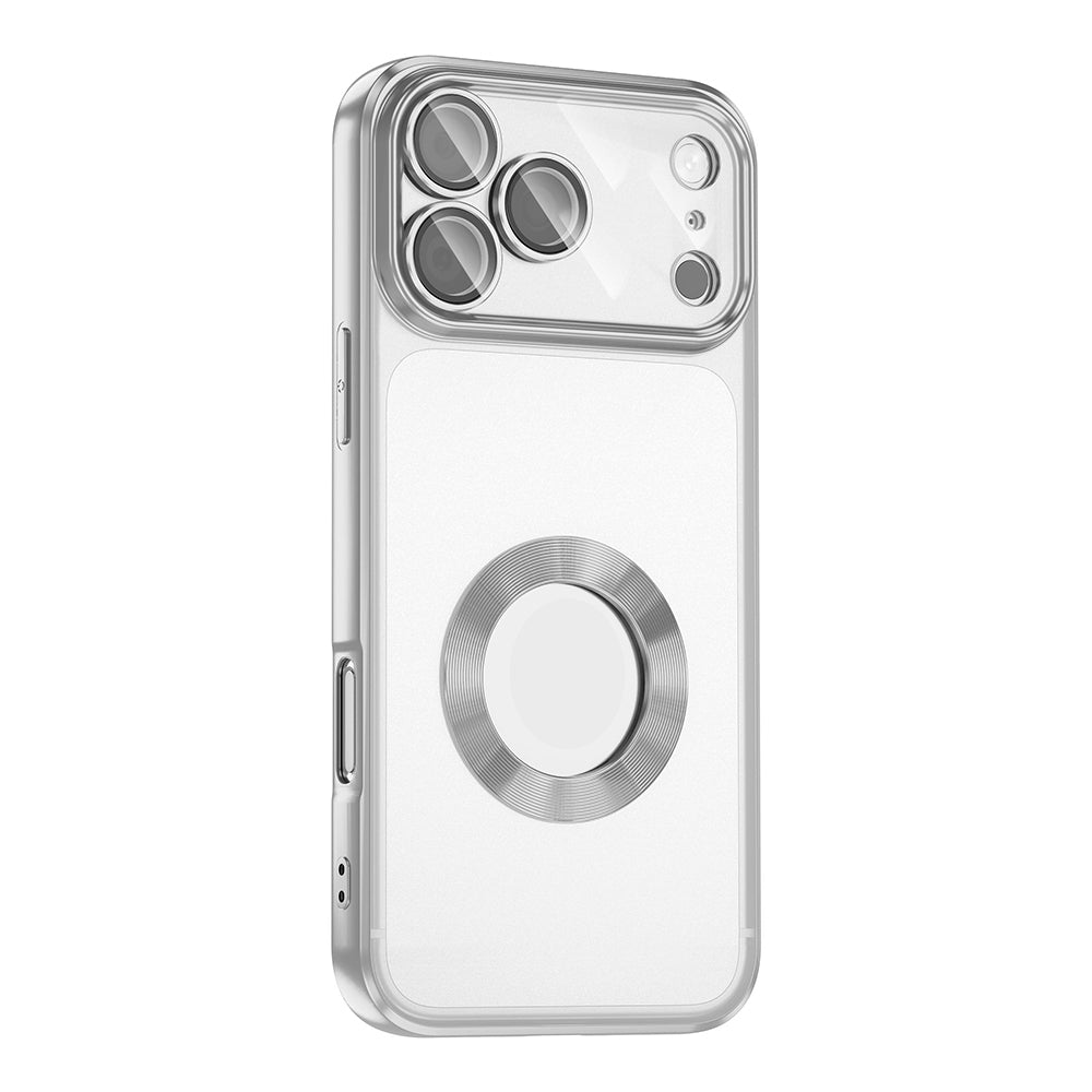 Apple iPhone 17 Pro Kılıf Kamera Korumalı Logo Gösteren Zore Omega Kapak