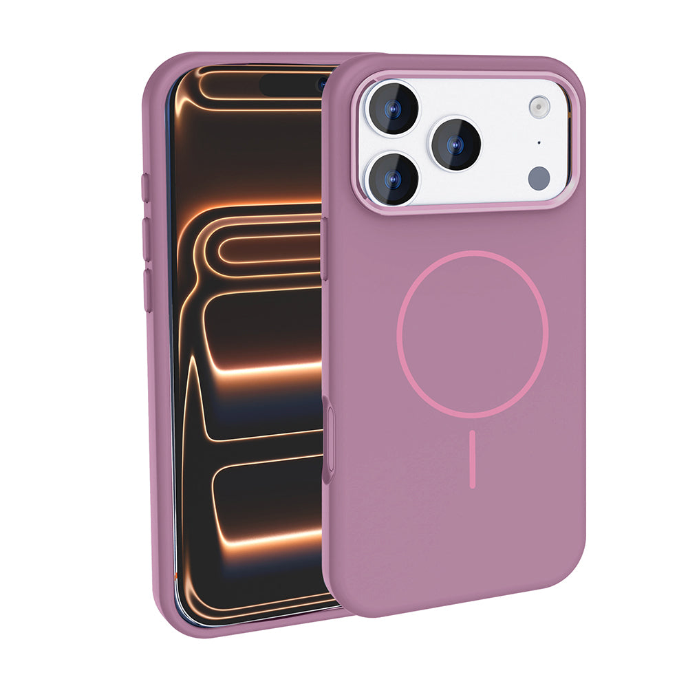 Apple iPhone 17 Pro Uyumlu Kılıf M-Safe Şarj Özellikli Metal Kamera Çerçeveli Zore Edi Silikon Kapak