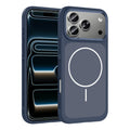 Apple iPhone 17 Pro Uyumlu Kılıf M-Safe Şarj Özellikli Metal Kamera Çerçeveli Zore Sanremo Silikon Kapak