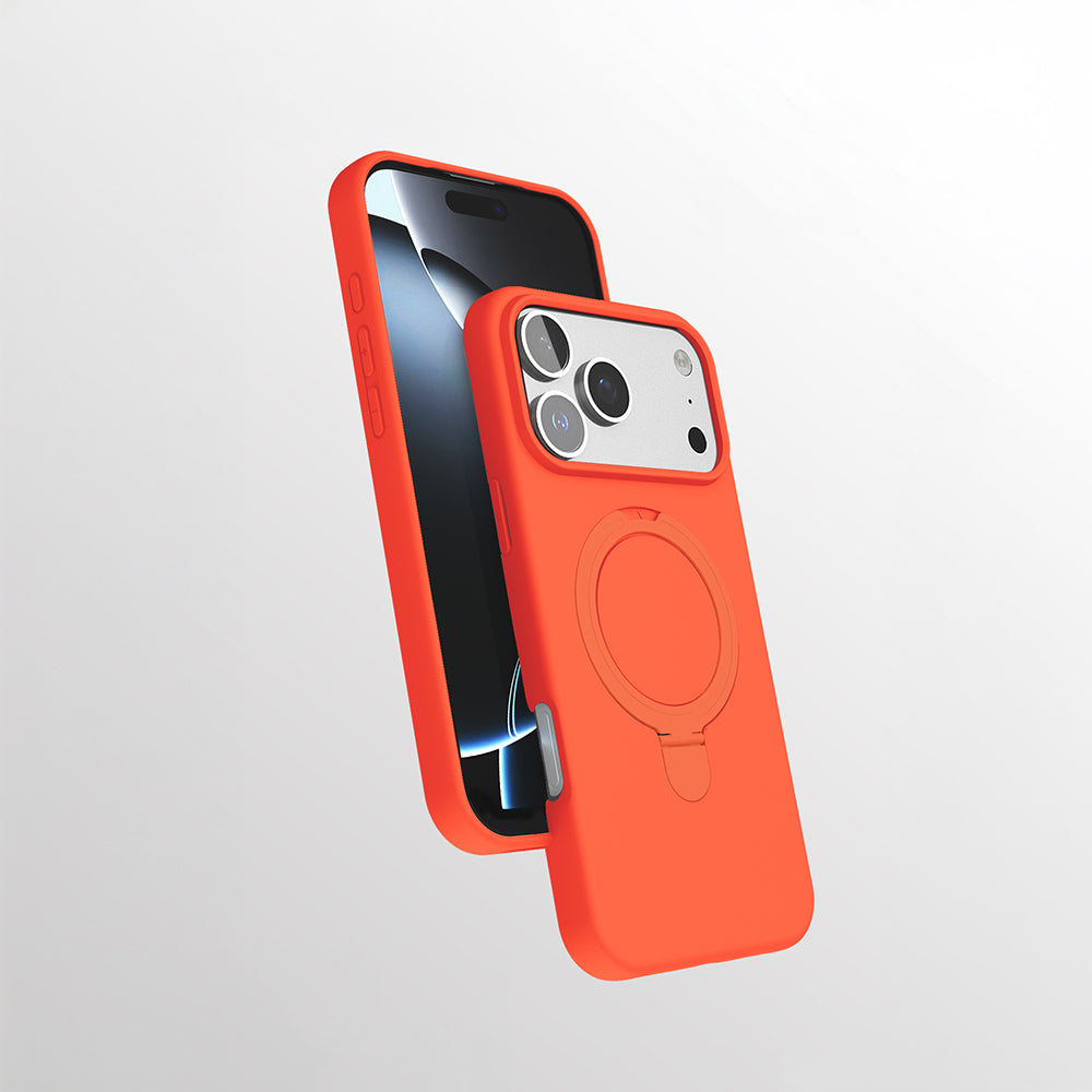 Apple iPhone 17 Pro Uyumlu Kılıf M-safe Şarj Özellikli Standlı Zore Samara Kapak