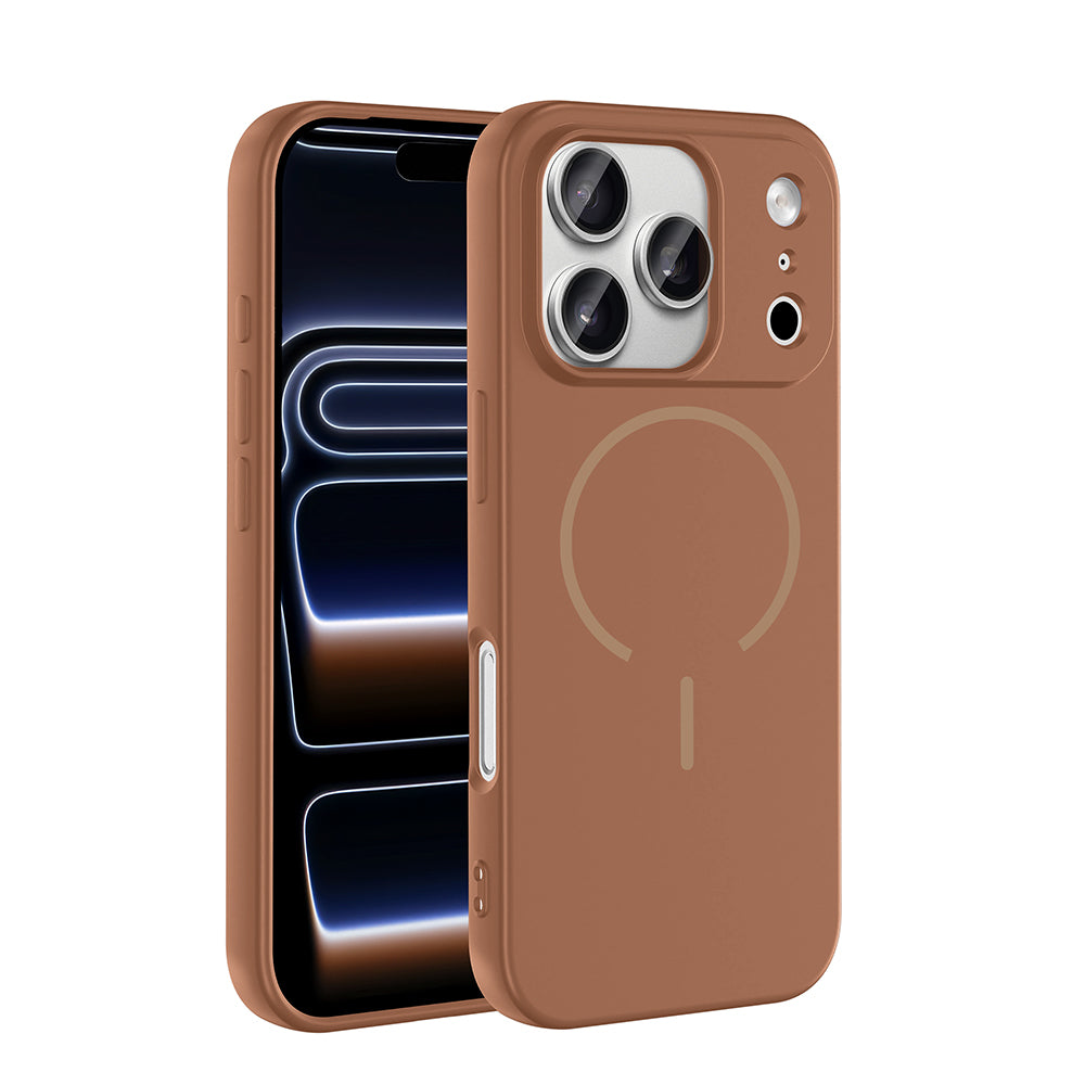 Apple iPhone 17 Pro Uyumlu Kılıf M-safe Şarj Özellikli Zore Meta Kapak