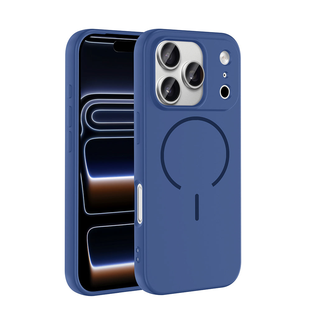 Apple iPhone 17 Pro Uyumlu Kılıf M-safe Şarj Özellikli Zore Meta Kapak