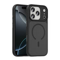 Apple iPhone 17 Pro Uyumlu Kılıf Mat Arka Yüzey Wireless Şarj Özellikli Zore Flet M-safe Kapak