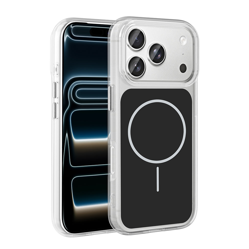 Apple iPhone 17 Pro Uyumlu Kılıf Metal Buton Tasarımlı Zore İkonik Sert Silikon Kapak