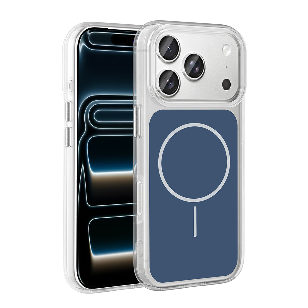 Apple iPhone 17 Pro Uyumlu Kılıf Metal Buton Tasarımlı Zore İkonik Sert Silikon Kapak