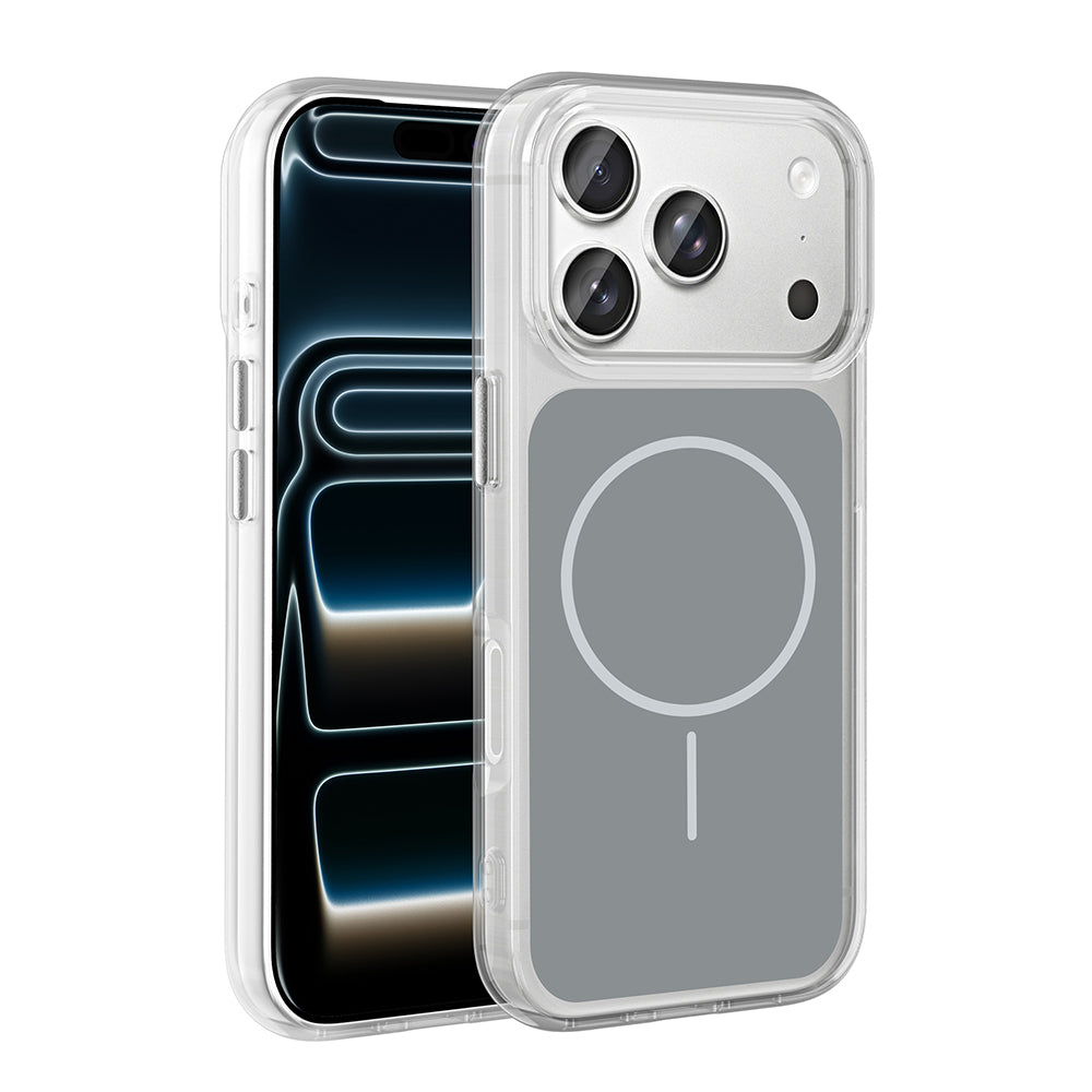 Apple iPhone 17 Pro Uyumlu Kılıf Metal Buton Tasarımlı Zore İkonik Sert Silikon Kapak