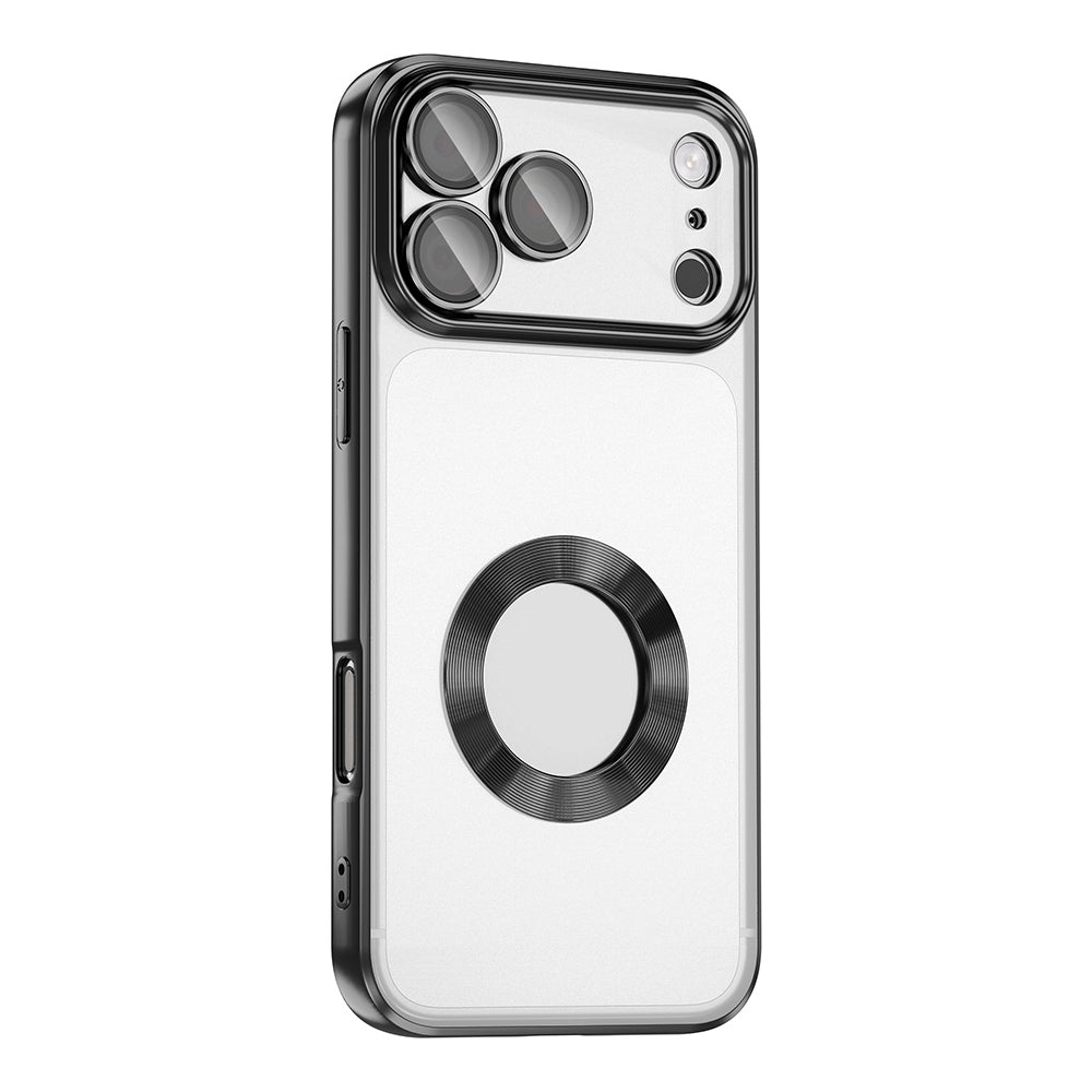 Apple iPhone 17 Pro Max Kılıf Kamera Korumalı Logo Gösteren Zore Omega Kapak
