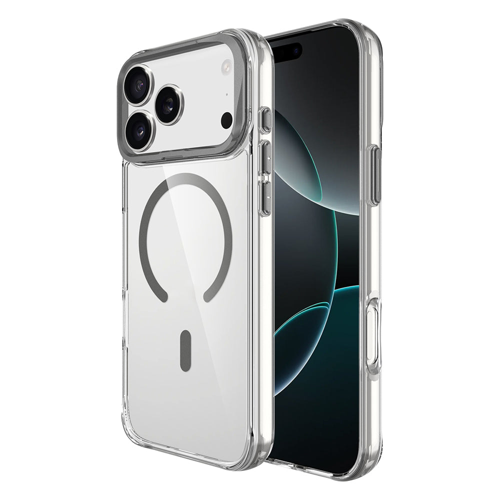 Apple iPhone 17 Pro Max Uyumlu Kılıf M-safe Şarj Özellikli Airbagli Kamera Standlı Zore Azor Kapak