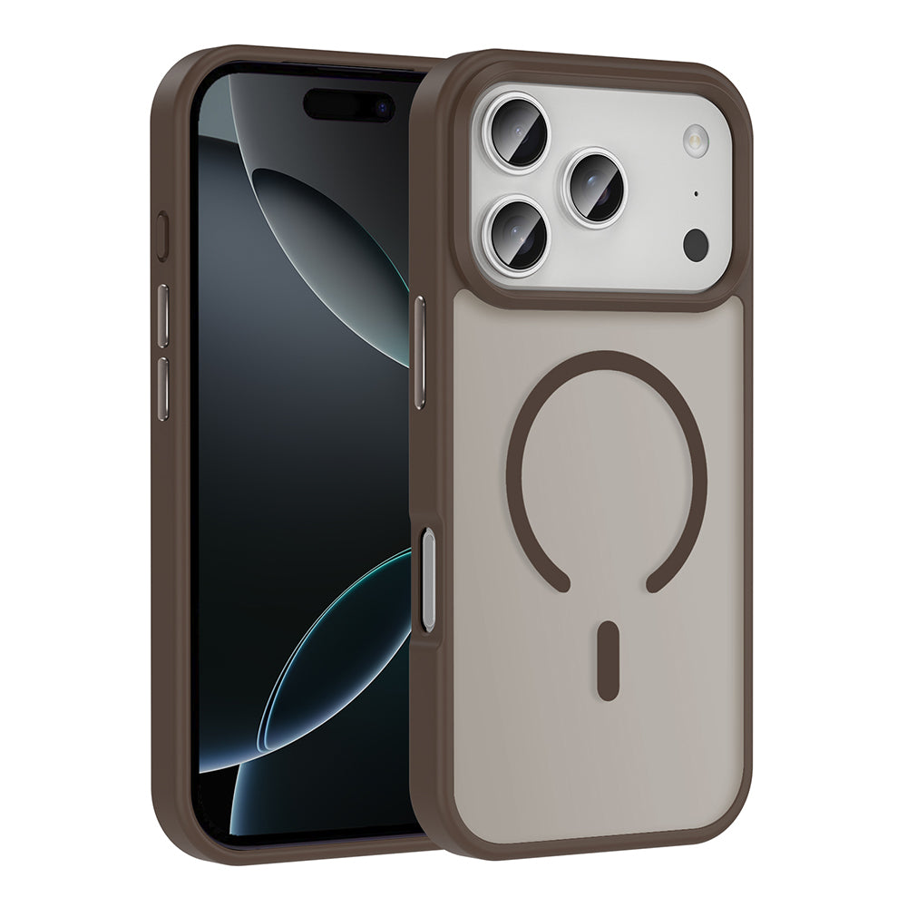 Apple iPhone 17 Pro Max Uyumlu Kılıf M-safe Şarj Özellikli Mat Arka Yüzey Zore Sio Kapak