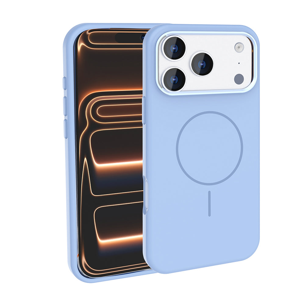 Apple iPhone 17 Pro Max Uyumlu Kılıf M-Safe Şarj Özellikli Metal Kamera Çerçeveli Zore Edi Silikon Kapak