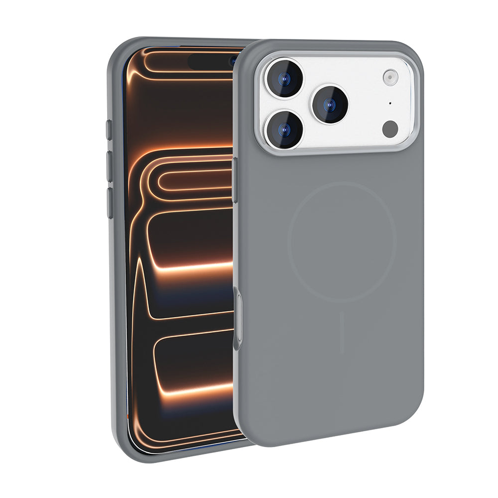 Apple iPhone 17 Pro Max Uyumlu Kılıf M-Safe Şarj Özellikli Metal Kamera Çerçeveli Zore Edi Silikon Kapak