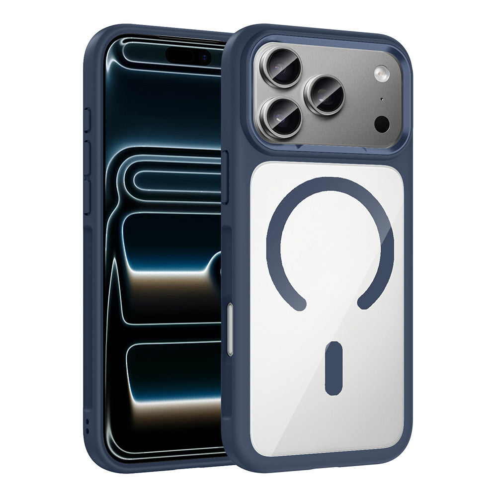 Apple iPhone 17 Pro Max Uyumlu Kılıf M-Safe Şarj Özellikli Metal Kamera Çerçeveli Zore Tiko Kapak