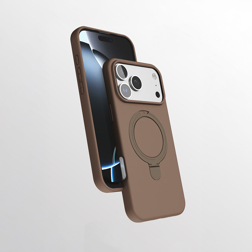 Apple iPhone 17 Pro Max Uyumlu Kılıf M-safe Şarj Özellikli Standlı Zore Samara Kapak