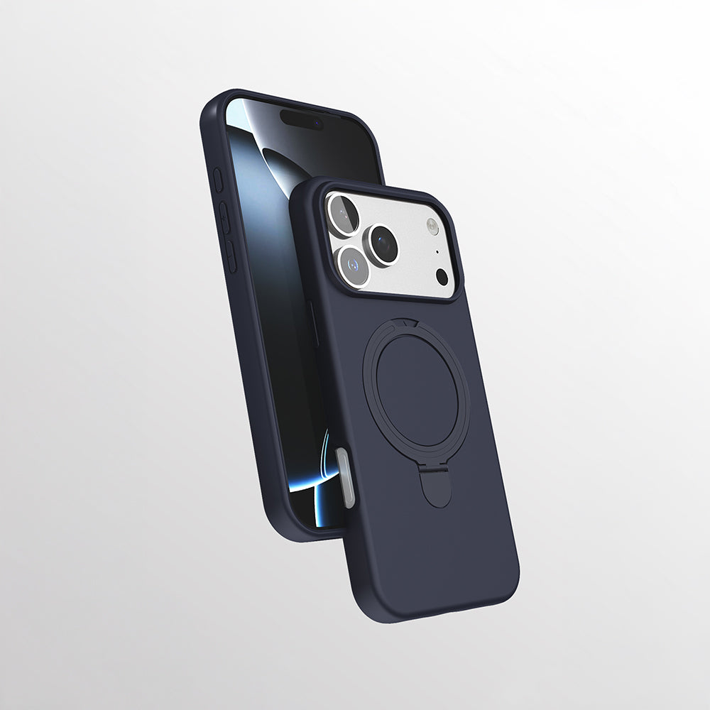 Apple iPhone 17 Pro Max Uyumlu Kılıf M-safe Şarj Özellikli Standlı Zore Samara Kapak