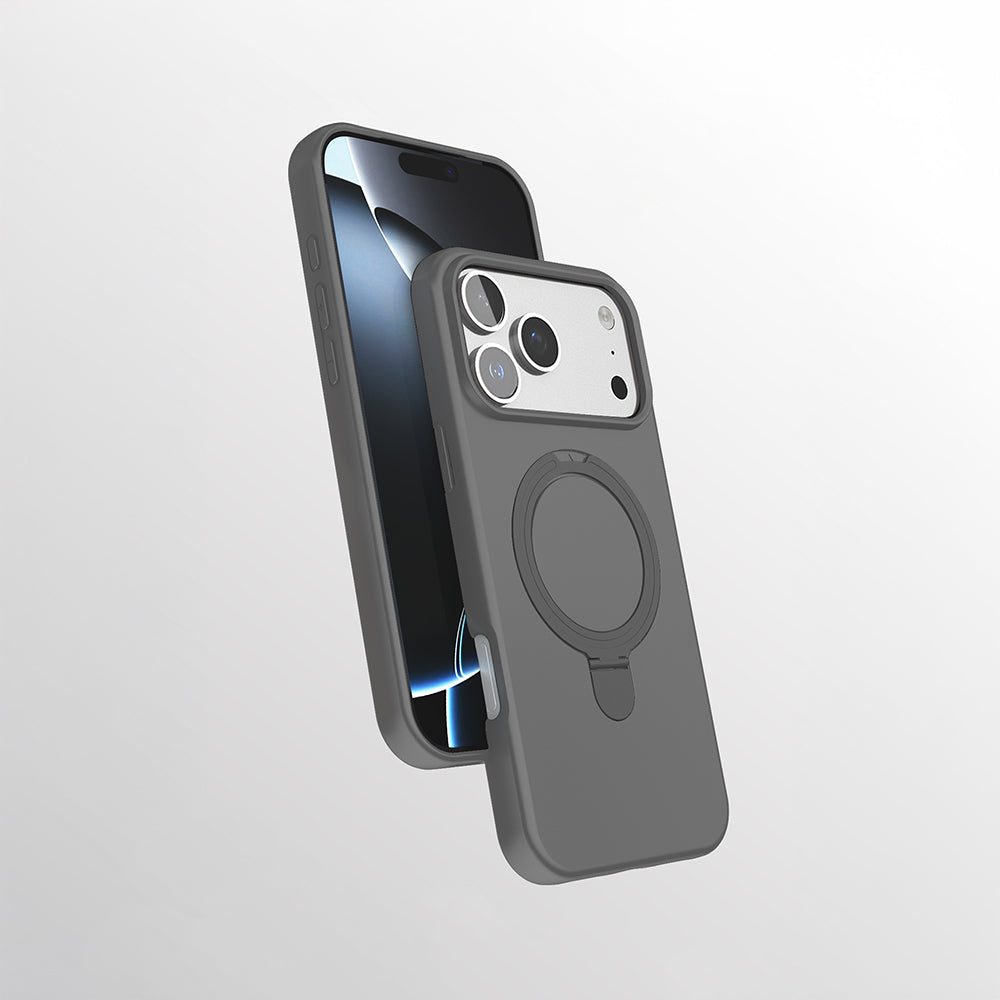 Apple iPhone 17 Pro Max Uyumlu Kılıf M-safe Şarj Özellikli Standlı Zore Samara Kapak