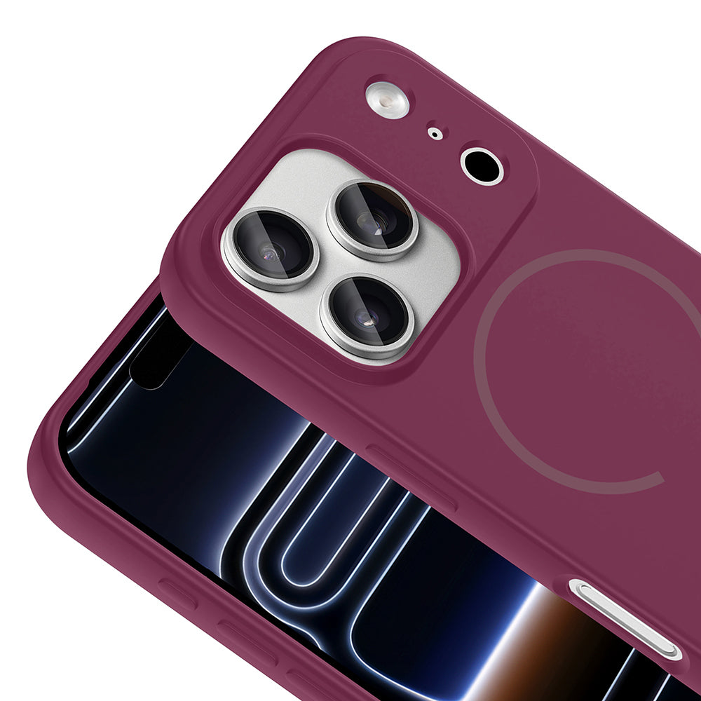 Apple iPhone 17 Pro Max Uyumlu Kılıf M-safe Şarj Özellikli Zore Meta Kapak