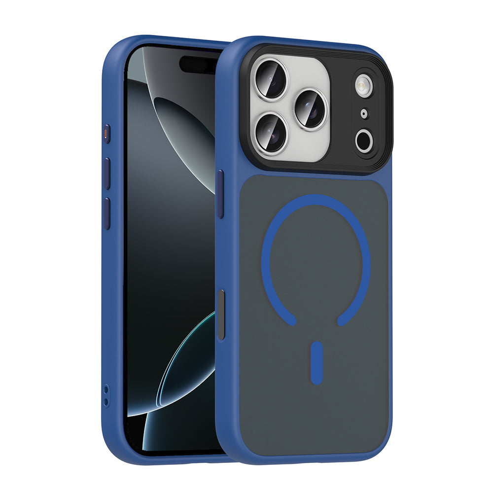 Apple iPhone 17 Pro Max Uyumlu Kılıf Mat Arka Yüzey Wireless Şarj Özellikli Zore Flet M-safe Kapak