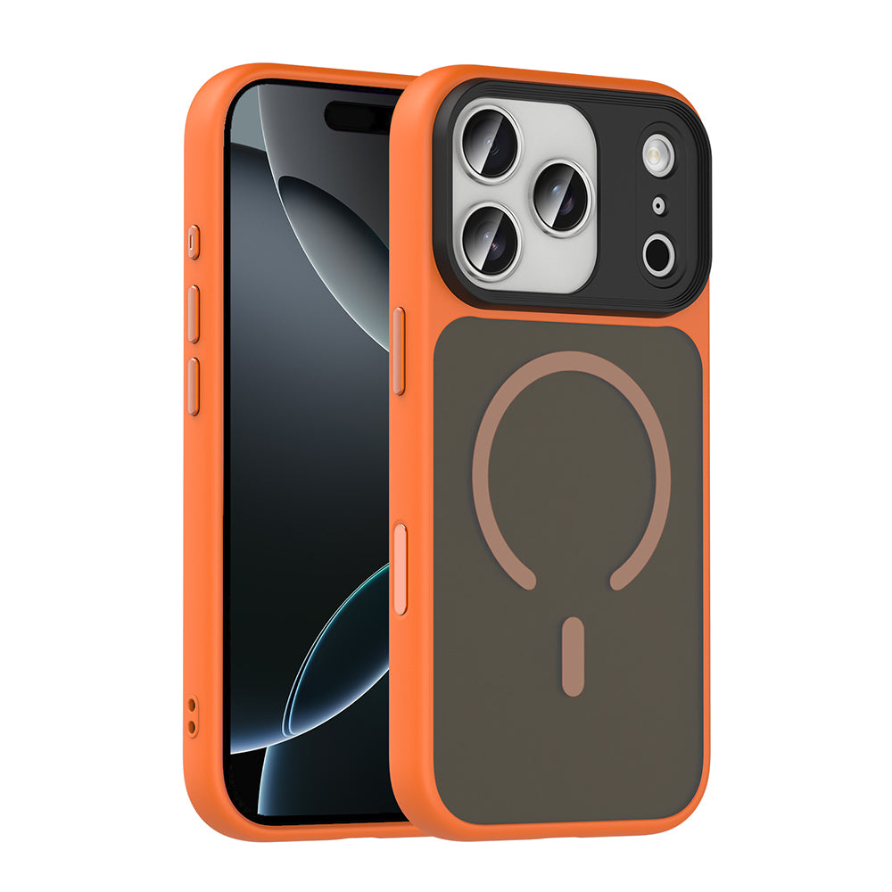 Apple iPhone 17 Pro Max Uyumlu Kılıf Mat Arka Yüzey Wireless Şarj Özellikli Zore Flet M-safe Kapak