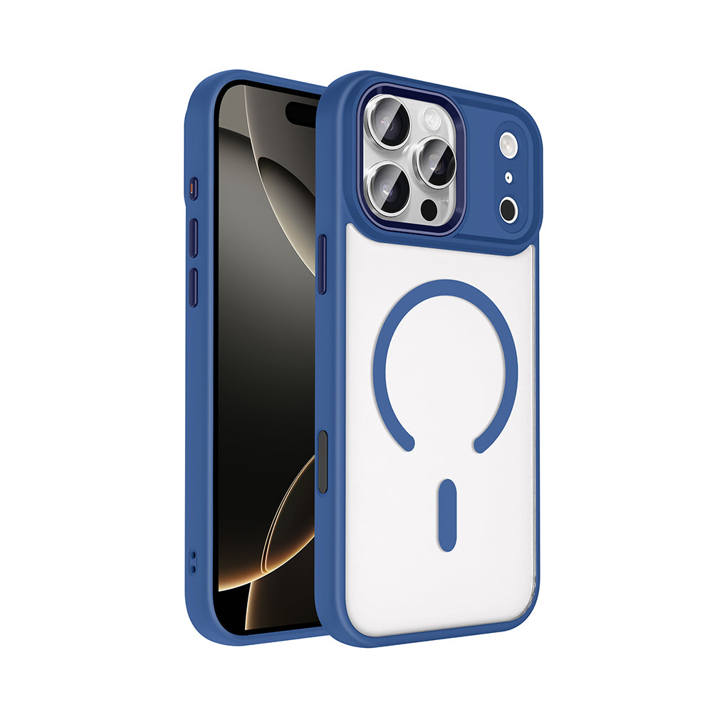 Apple iPhone 17 Pro Max Uyumlu Kılıf Wireless Şarj Özellikli Zore Krom M-safe Silikon Kapak