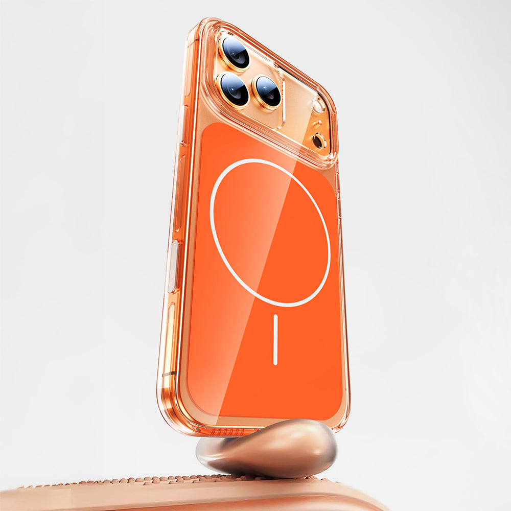 Apple iPhone 17 Pro Max Uyumlu Kılıf Zore M-safe Şarj Özellikli Şeffaf Kamera Kontrol Butonlu Lugano Kapak