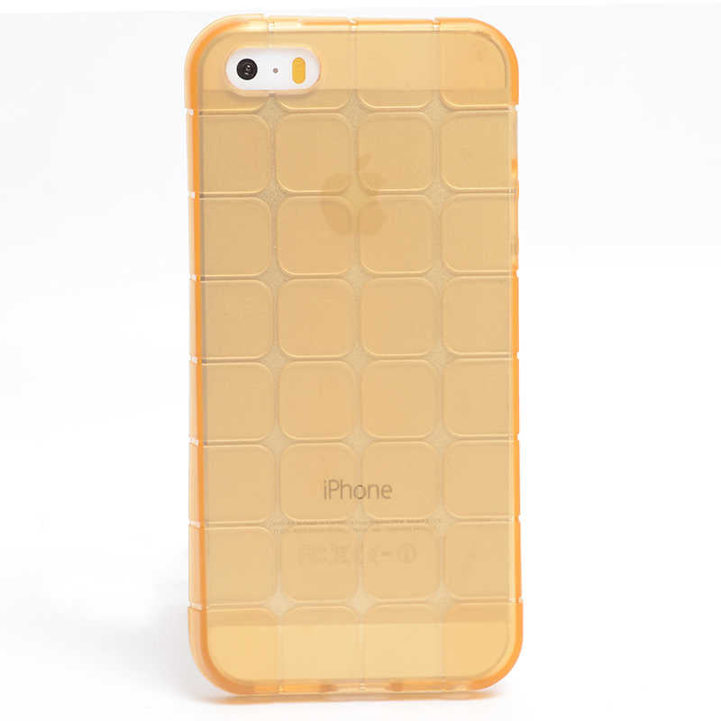 Apple iPhone 5 Uyumlu Kılıf Zore Kare Kabartmalı Silikon