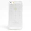 Apple iPhone 5 Uyumlu Kılıf Zore Kare Kabartmalı Silikon