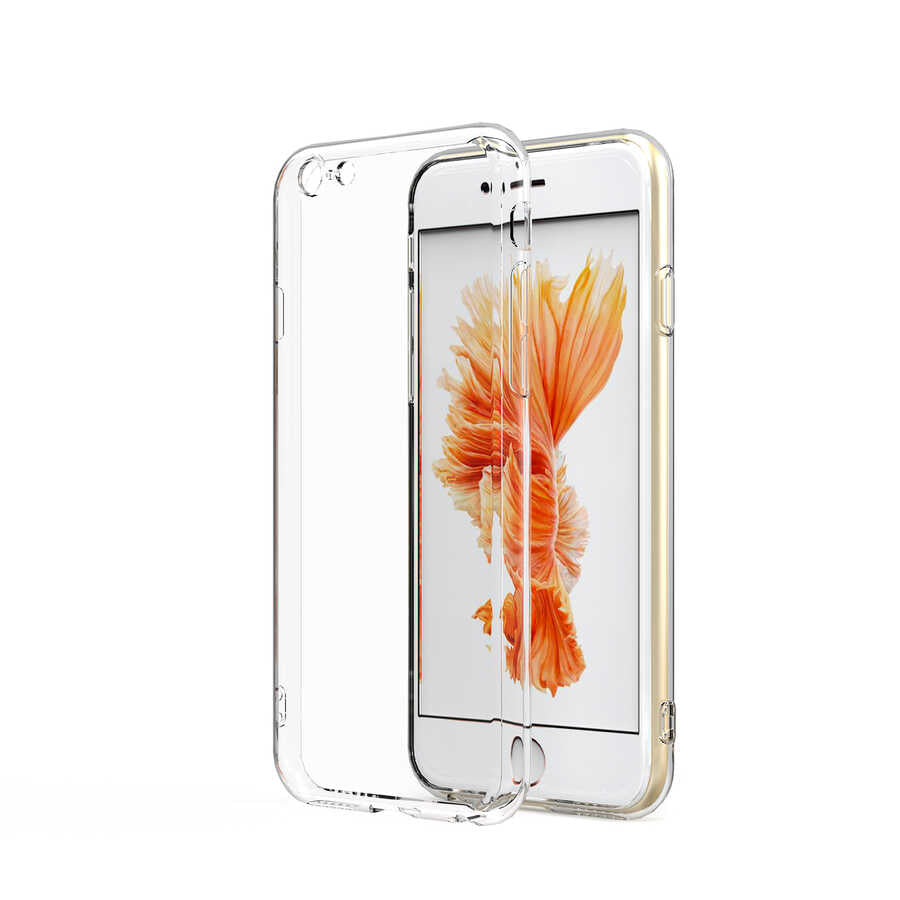Apple iPhone 6 Uyumlu Kılıf Zore Kamera Korumalı Süper Silikon Kapak