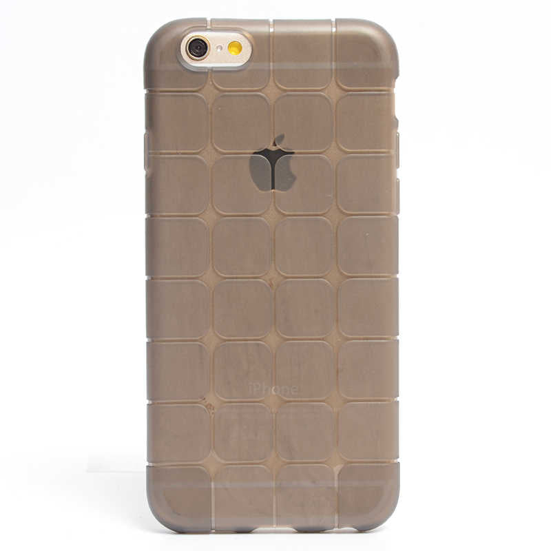 Apple iPhone 6 Uyumlu Kılıf Zore Kare Kabartmalı Silikon