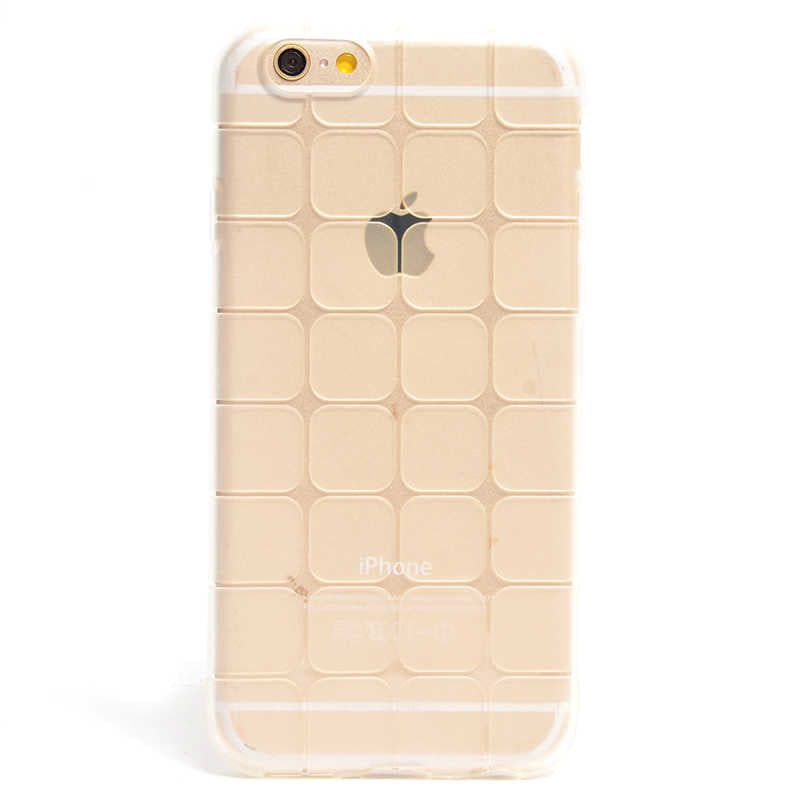 Apple iPhone 6 Uyumlu Kılıf Zore Kare Kabartmalı Silikon