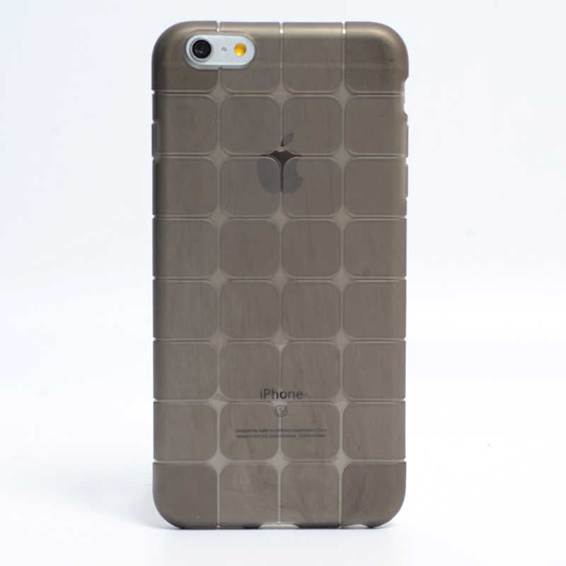 Apple iPhone 6 Plus Uyumlu Kılıf Zore Kare Kabartmalı Silikon