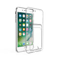 Apple iPhone 7 Plus Uyumlu Kılıf Kartlıklı Şeffaf Zore Setra Clear Silikon Kapak