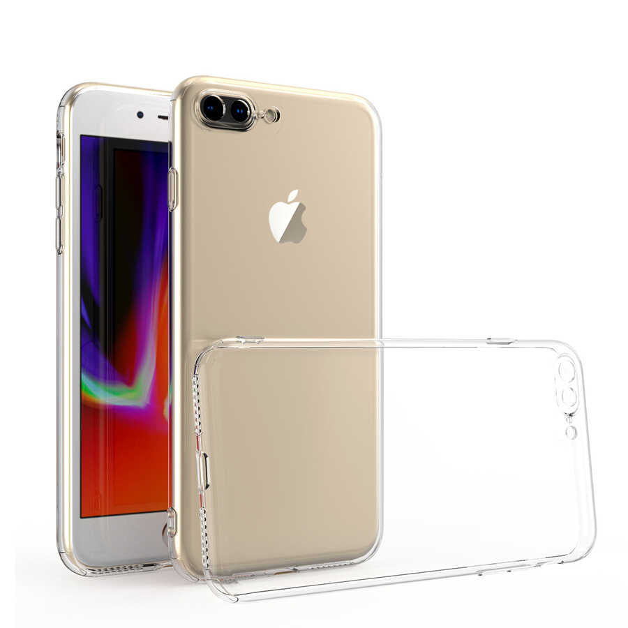 Apple iPhone 7 Plus Uyumlu Kılıf Zore Kamera Korumalı Süper Silikon Kapak