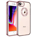 Apple iPhone 8 Uyumlu Kılıf Kamera Korumalı Logo Gösteren Zore Omega Kapak